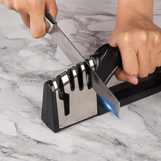 4 - Stage Kitchen Knife Sharpener – Multifunctional Household Tool - Buy Online at Bargain Bay Australia