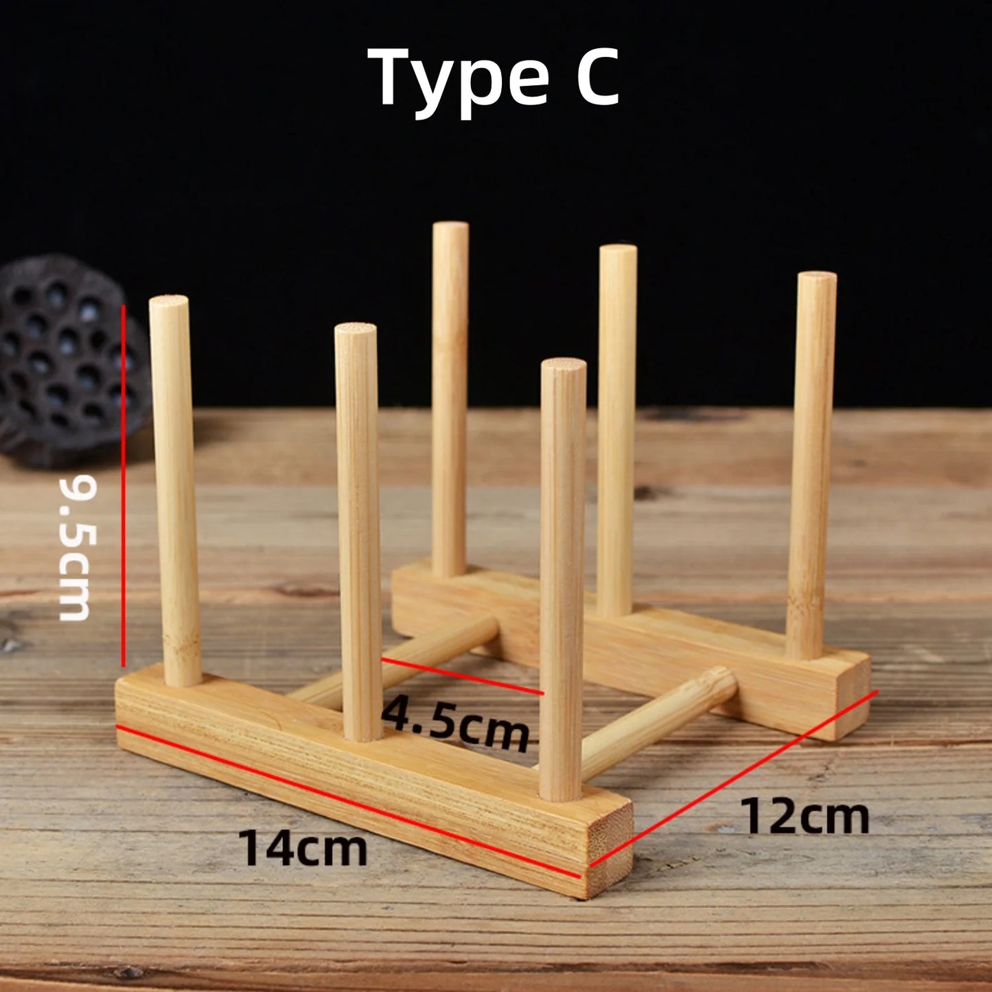 Bamboo Mug Holder – 6 - Hook Coffee Cup Tree Stand - Buy Online at Bargain Bay Australia