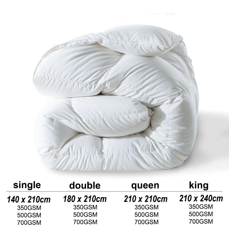 All Seasons Microfiber Luxurious Hotel Quality Quilted Bamboo Duvet - Buy Online at Bargain Bay Australia