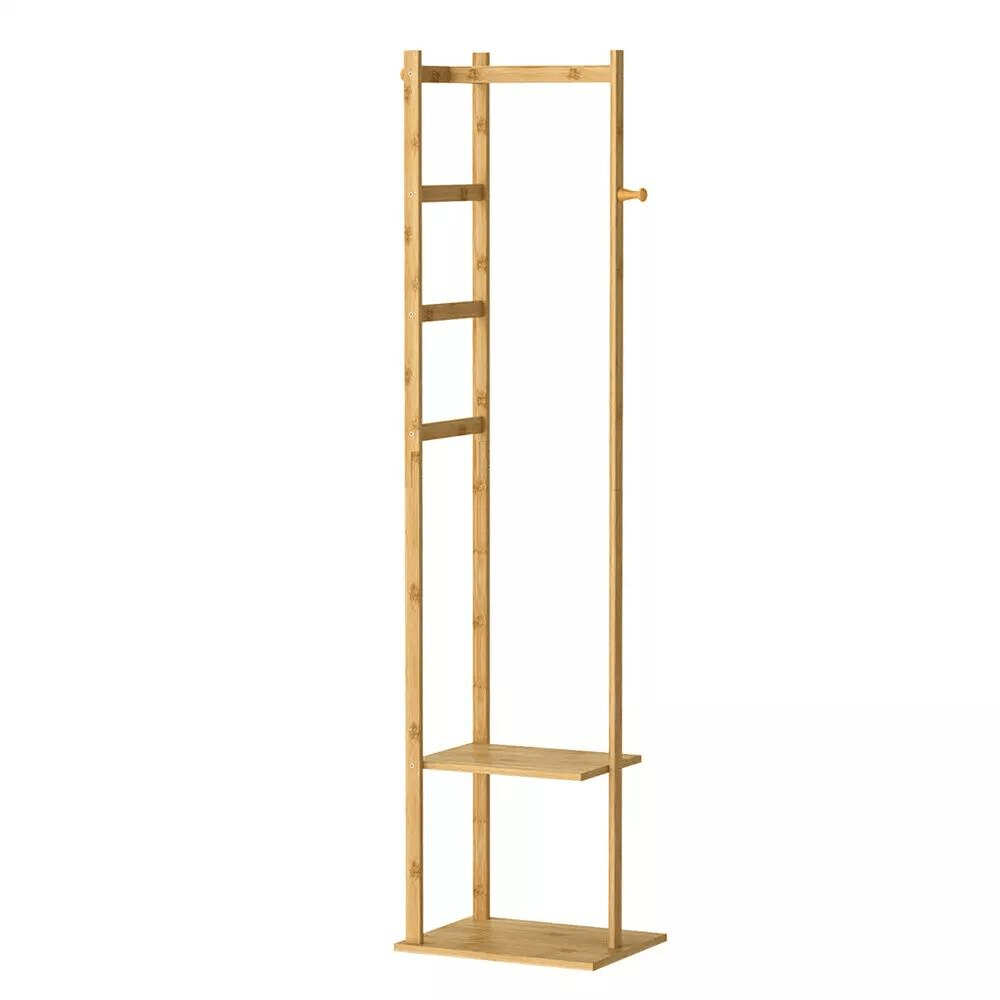 Garment Coat Clothes Stand Rack Hat Shoe Wooden Hanger Holder Shelf Organizer - Buy Online at Bargain Bay Australia