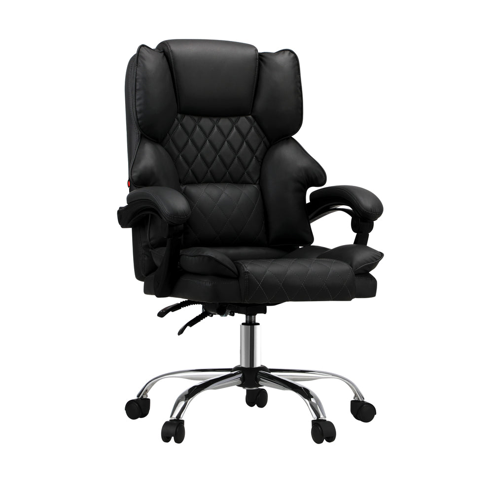 Massage Office Chair PU Leather Black - Buy Online at Bargain Bay Australia