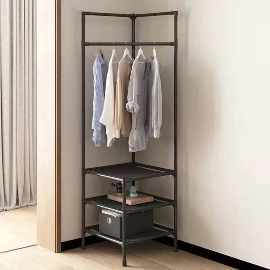 Multifunction Multi - Layer Floor Standing Corner Hanger Clothing Storage Shelf - Buy Online at Bargain Bay Australia