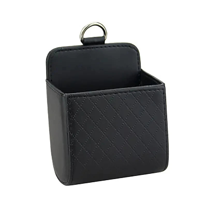 PU Leather Car Phone Holder & Storage Box – Air Vent Organizer - Buy Online at Bargain Bay Australia