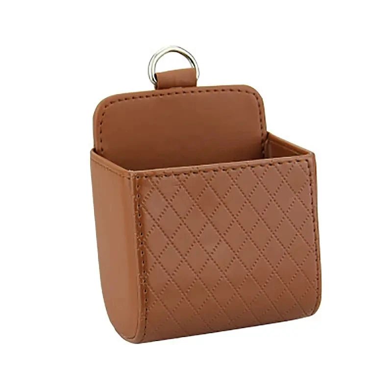 PU Leather Car Phone Holder & Storage Box – Air Vent Organizer - Buy Online at Bargain Bay Australia