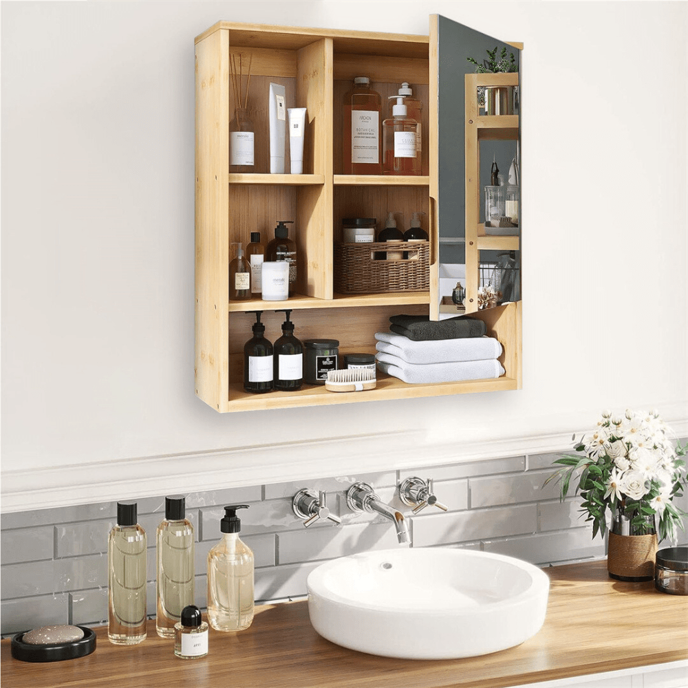 Wall Mounted Bathroom Medicine Cabinet with Storage - Buy Online at Bargain Bay Australia