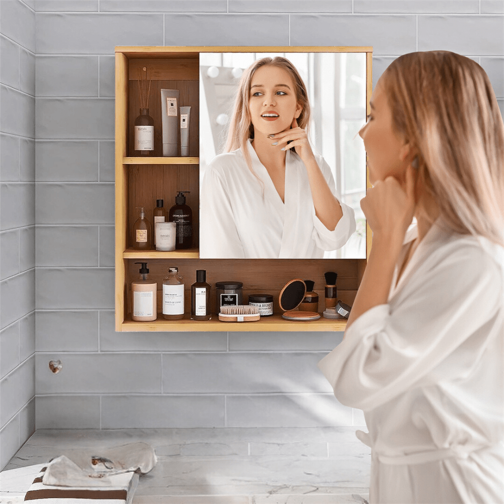 Wall Mounted Bathroom Medicine Cabinet with Storage - Buy Online at Bargain Bay Australia