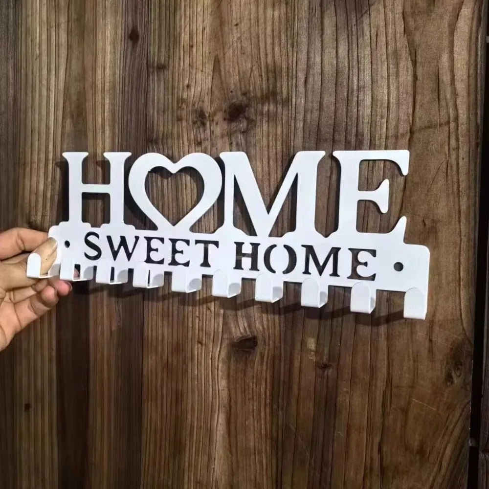 Wall Mounted Key Holder – Sweet Home Decorative Hook - Buy Online at Bargain Bay Australia